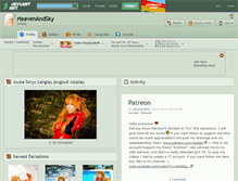 Tablet Screenshot of heavenandsky.deviantart.com