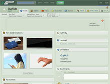 Tablet Screenshot of guydub.deviantart.com