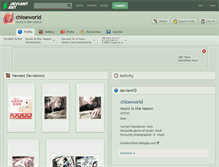 Tablet Screenshot of chloeworld.deviantart.com