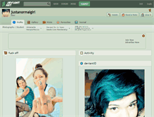 Tablet Screenshot of justanormalgirl.deviantart.com