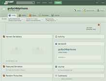 Tablet Screenshot of godlychibiprincess.deviantart.com