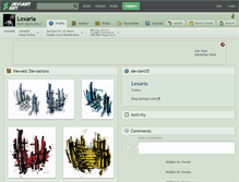 Tablet Screenshot of lexaria.deviantart.com