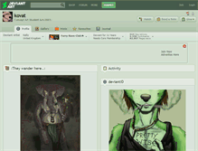 Tablet Screenshot of kovat.deviantart.com