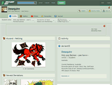 Tablet Screenshot of desequire.deviantart.com