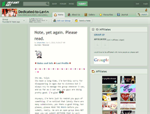 Tablet Screenshot of dedicated-to-lavi.deviantart.com