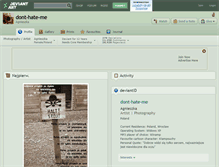 Tablet Screenshot of dont-hate-me.deviantart.com