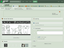 Tablet Screenshot of lemoir.deviantart.com