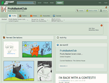 Tablet Screenshot of fruitsbasketclub.deviantart.com