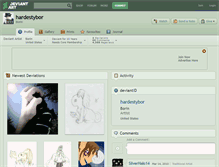 Tablet Screenshot of hardestybor.deviantart.com