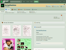 Tablet Screenshot of devianthuntress.deviantart.com