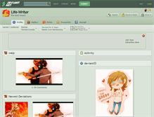 Tablet Screenshot of life-writer.deviantart.com