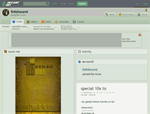 Tablet Screenshot of fetishscent.deviantart.com