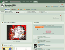 Tablet Screenshot of darknature5000.deviantart.com
