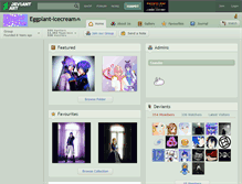 Tablet Screenshot of eggplant-icecream.deviantart.com