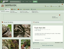 Tablet Screenshot of captainbaconman.deviantart.com