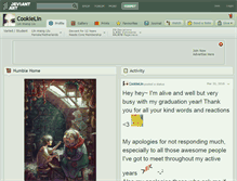 Tablet Screenshot of cookielin.deviantart.com