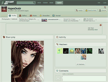 Tablet Screenshot of hopesonair.deviantart.com