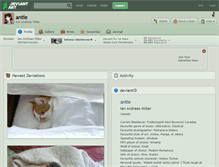 Tablet Screenshot of antie.deviantart.com