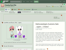 Tablet Screenshot of cheekycherripie.deviantart.com