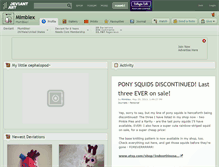 Tablet Screenshot of mimblex.deviantart.com