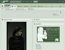 Tablet Screenshot of lithrael.deviantart.com