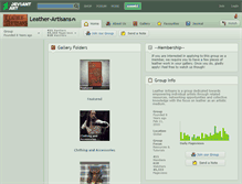 Tablet Screenshot of leather-artisans.deviantart.com