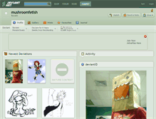 Tablet Screenshot of mushroomfetish.deviantart.com