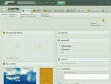 Tablet Screenshot of cybergigi.deviantart.com