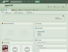 Tablet Screenshot of mateo3390.deviantart.com