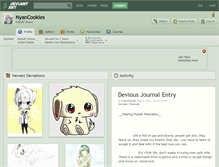 Tablet Screenshot of nyancookies.deviantart.com