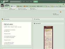 Tablet Screenshot of calitoe.deviantart.com