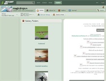 Tablet Screenshot of magicdrops.deviantart.com