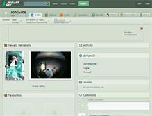 Tablet Screenshot of conta-me.deviantart.com