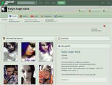 Tablet Screenshot of fallyn-angel-6six6.deviantart.com