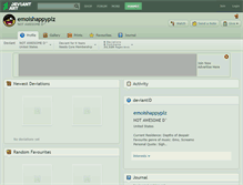 Tablet Screenshot of emoishappyplz.deviantart.com