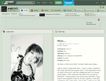 Tablet Screenshot of angle243.deviantart.com