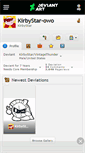 Mobile Screenshot of kirbystar-owo.deviantart.com