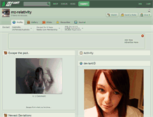 Tablet Screenshot of mz-relativity.deviantart.com