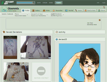 Tablet Screenshot of gloommix.deviantart.com
