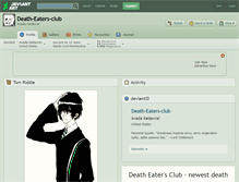 Tablet Screenshot of death-eaters-club.deviantart.com