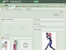 Tablet Screenshot of nhth.deviantart.com