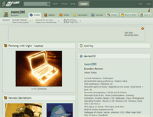 Tablet Screenshot of neon280.deviantart.com
