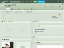 Tablet Screenshot of androgynousfeet.deviantart.com