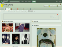 Tablet Screenshot of britneykemp.deviantart.com