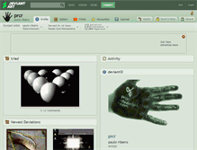 Tablet Screenshot of prcr.deviantart.com