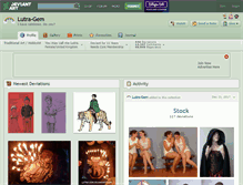Tablet Screenshot of lutra-gem.deviantart.com