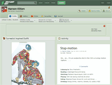 Tablet Screenshot of maroon-kitten.deviantart.com
