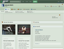 Tablet Screenshot of natural-bitch.deviantart.com