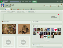 Tablet Screenshot of evelynnskrypt.deviantart.com