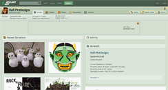 Desktop Screenshot of half-pintdesigns.deviantart.com